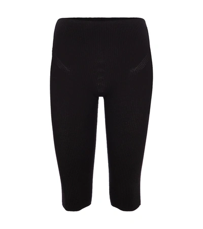 Shop Jacquemus Le Legging Arancia Biker Shorts In Black