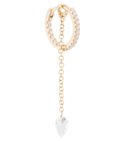 Shop Maria Tash Pendulum 18kt Yellow Gold Single Earring With Diamonds