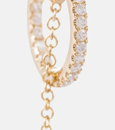Shop Maria Tash Pendulum 18kt Yellow Gold Single Earring With Diamonds