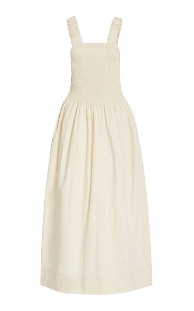 Shop Three Graces London Women's Cordelia Cotton Midi Dress In Ivory