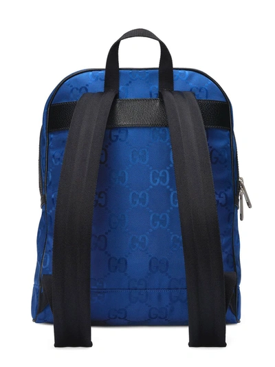 Shop Gucci Off The Grid Monogram Backpack In Blue