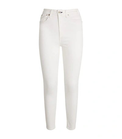 Shop Rag & Bone Nina High-rise Ankle Skinny Jeans In White