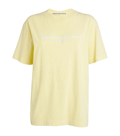 Shop Alexander Wang Acid-wash Logo T-shirt