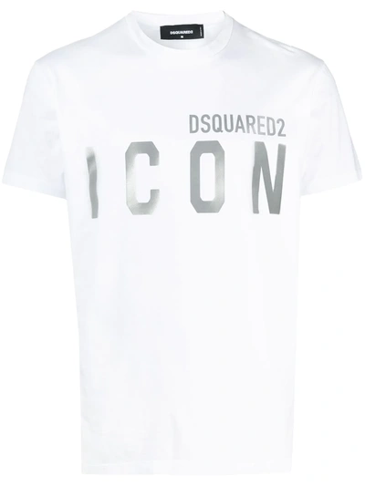 Dsquared2 Men's Icon Reflex Graphic T-shirt In White | ModeSens