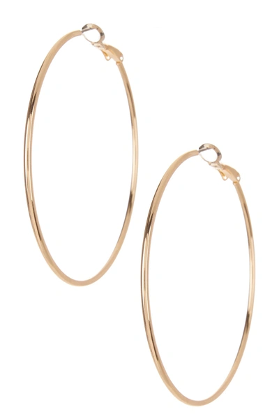 Shop 14th & Union Classic 50mm Hoop Earrings In Gold