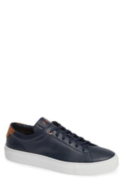 Shop Good Man Brand Edge Sneaker In Navy / Vachetta