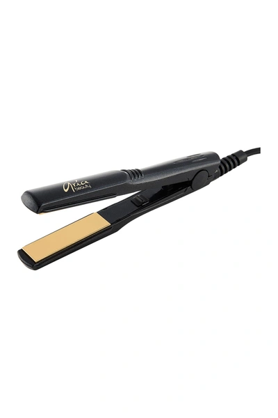 Shop Aria Xo Pro Mini Hair Straightener/ Flat Iron In Black