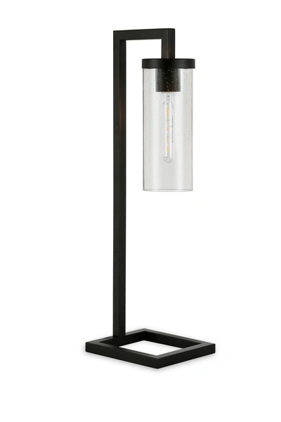 Shop Addison And Lane Malva Table Lamp With Seeded Glass In Black