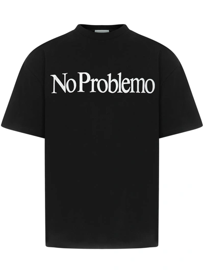 Shop Aries No Problemo T-shirt In Black