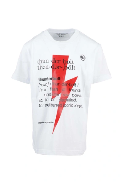 Shop Neil Barrett T-shirt In Bianco