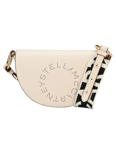 Shop Stella Mccartney Marlee Logo Mini Shoulder Bag In White