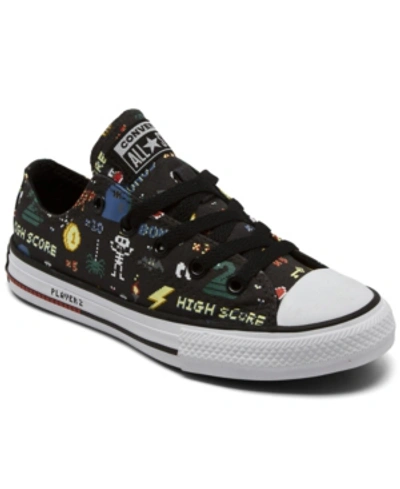 Shop Converse Big Boys Gamer Chuck Taylor All Star Casual Sneakers From Finish Line In Storm Wind, Black