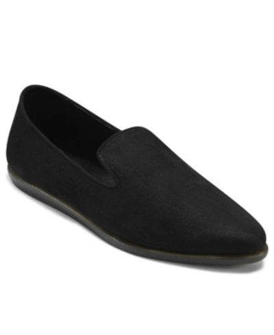Shop Aerosoles Women's Vienitu Flat Loafer Women's Shoes In Black Fabric