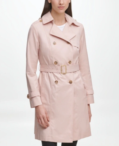 Shop Cole Haan Classic Women's Cotton Trench Coat In Nude