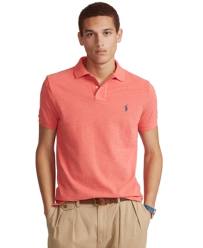 Shop Polo Ralph Lauren Men's Big & Tall Classic-fit Mesh Polo Shirt In Highland Rose Heather