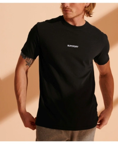 Shop Superdry Men's Micro Logo Box Fit T-shirt In Black