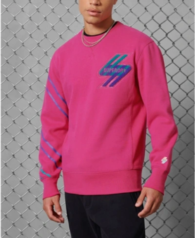 Shop Superdry Men's Sport-style Energy Crew Sweatshirt In Pink