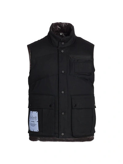 Shop Alexander Mcqueen Reversible Heat Reactive Puffer Vest In Black Pink
