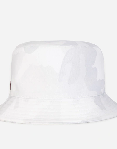 Shop Dolce & Gabbana Jersey Bucket Hat With Patch