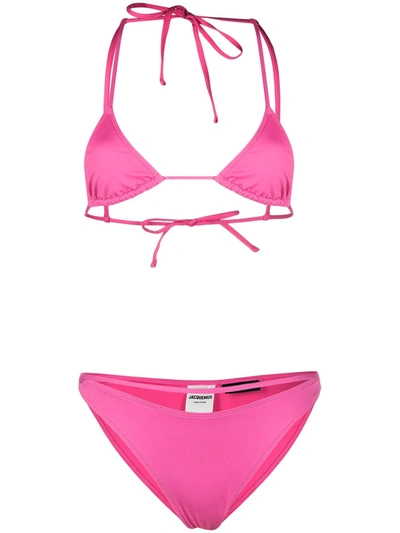 Shop Jacquemus Le Maillot Bikini Set In Pink