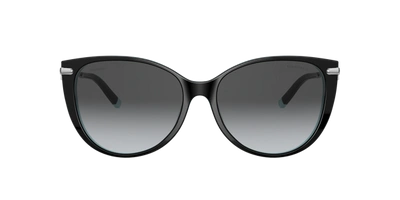 Tiffany & Co Tf4178 Tiffany T Cat Eye-frame Acetate Sunglasses In Polar Grey Gradient