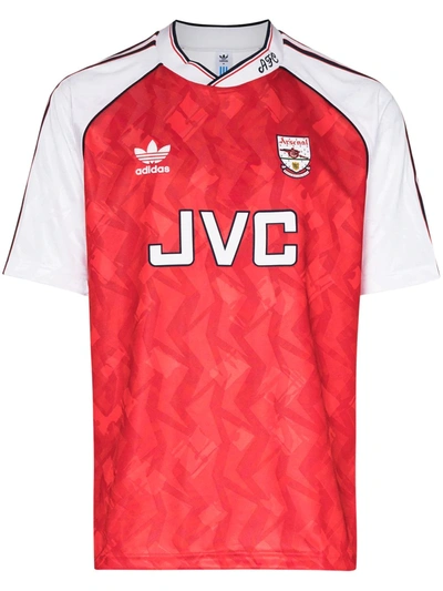 Shop Adidas Originals X Arsenal 90-92 Home T-shirt In Red