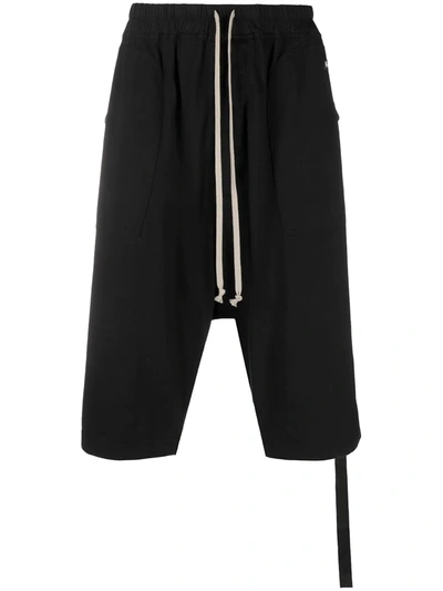 Shop Rick Owens Drkshdw Drop-crotch Shorts In Black