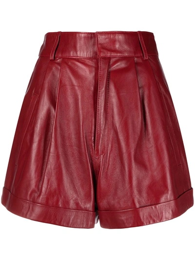 Shop Manokhi Jett Shorts In Red