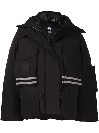 Shop Canada Goose Reflective Detail Jacket In Black