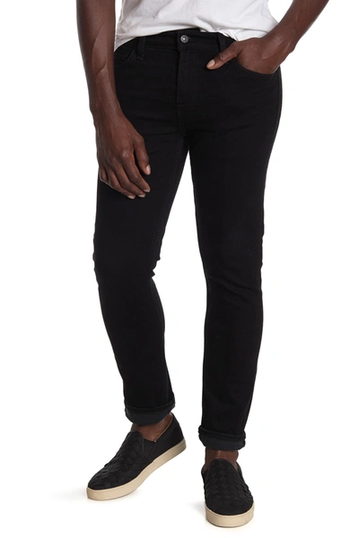 Shop 7 For All Mankind The Paxtyn Skinny Fit Jeans In Blk Onyx
