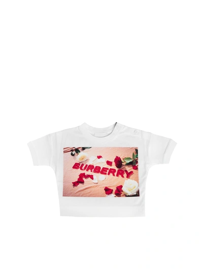 Shop Burberry Sweets Print T-shirt In White