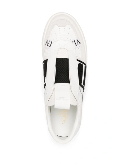 Shop Valentino Vl7n Leather Sneakers