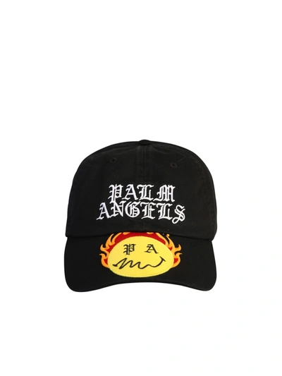 Shop Palm Angels Embroidered Baseball Hat In Black