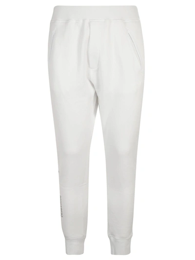 Shop Dsquared2 Side Logo Print Track Pants In White Refractive