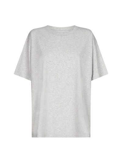Shop Mm6 Maison Margiela Back Explanation Print Cotton T-shirt In Grey Melange