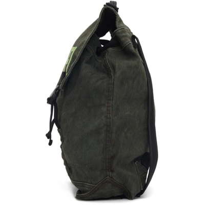 Shop Diesel Green Granyto Backpack In T7167 Grn