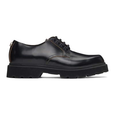 Shop Gucci Black Gg Mystras Derbys In 1000 Black