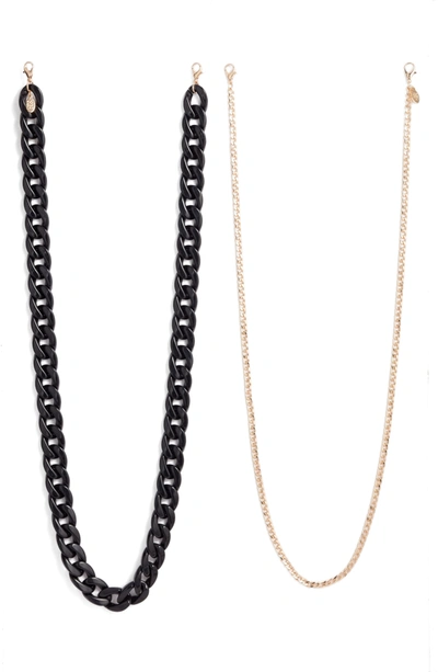 Shop 8 Other Reasons Adult Face Mask Chains In Gold/black