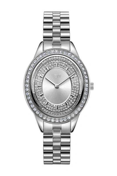 Shop Jbw Bellini Diamond Bracelet Watch, 30mm In Silver