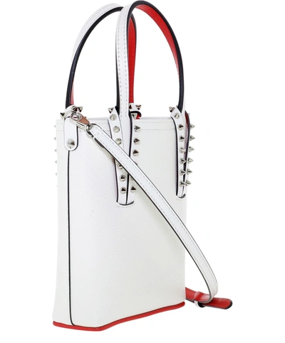 Shop Christian Louboutin "cabata" Handbag In White