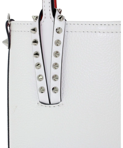 Shop Christian Louboutin "cabata" Handbag In White