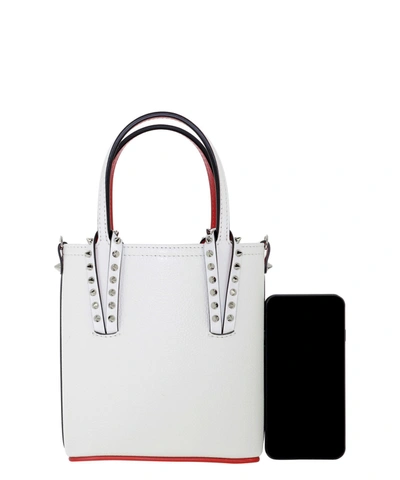 Shop Christian Louboutin "cabata" Handbag In White