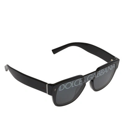 Pre-owned Dolce & Gabbana Black / Smoke Dg 4356 Domenico Monolens Sunglasses In Grey