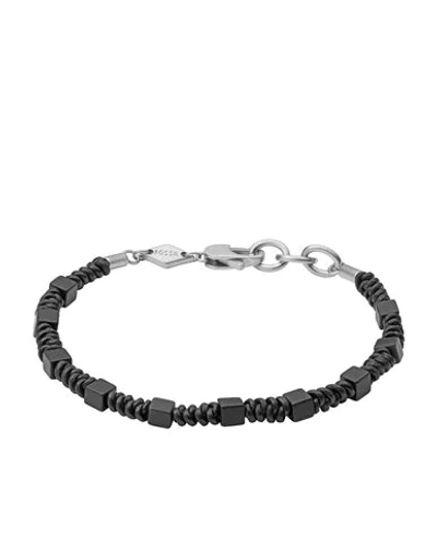 Shop Fossil Bracelets In Black