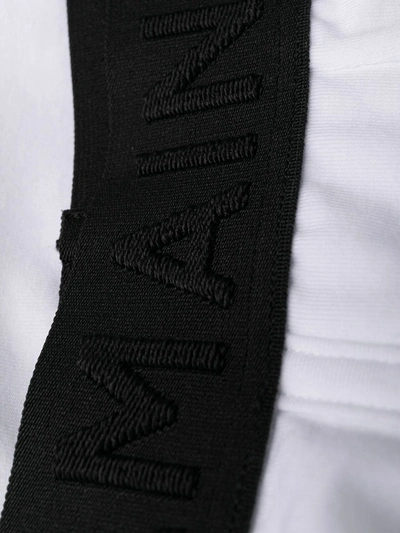 Shop Balmain Logo-waistband Boxers In White