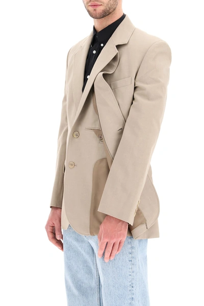 Y/project Y Project Contraband Blazer In Beige | ModeSens