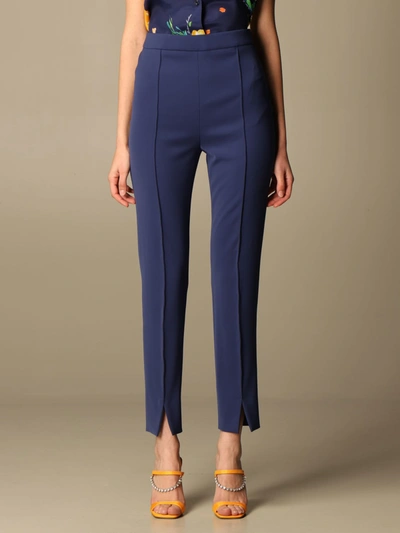 Shop Boutique Moschino Pants Moschino Boutique Slim Cady Trousers In Blue