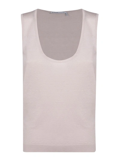 Shop Agnona Giada Tank Top In Grey