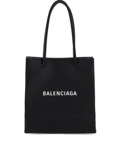 Shop Balenciaga Xxs North South Tote Bag In Black