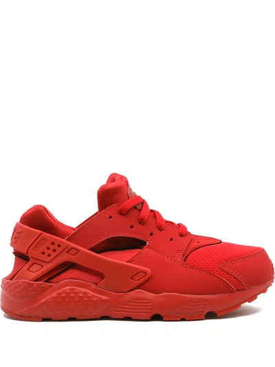 Shop Nike Huarache Run Sneakers In Red